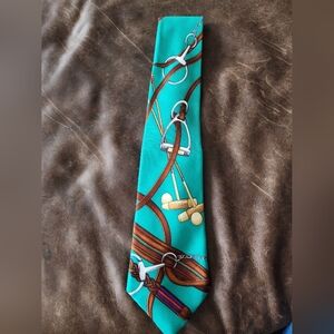 Polo by Ralph Lauren horse themed tie
